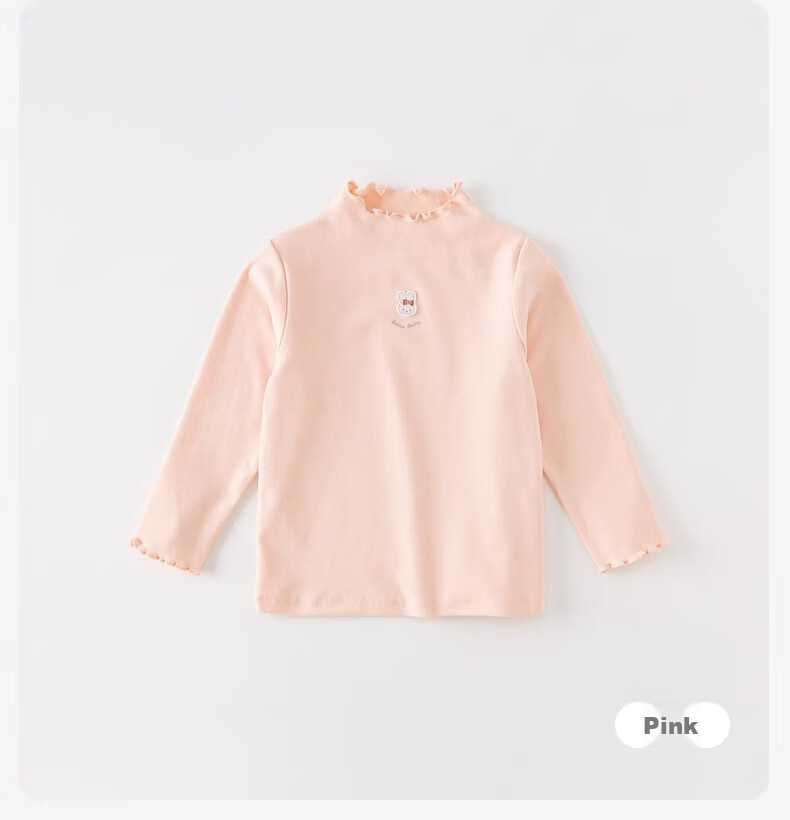 DAVE & BELLA Children's Undershirt, 2023 Autumn Children's Clothing, Girls' Long-Sleeve T-Shirt, Baby Inner Wear Top 14