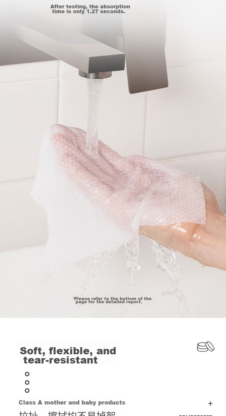 MINISO Disposable Compressed Towels, Individually Wrapped for Travel, Business Trips, Hotels, Travel Pack (20 Pieces X 3 Packs) 4