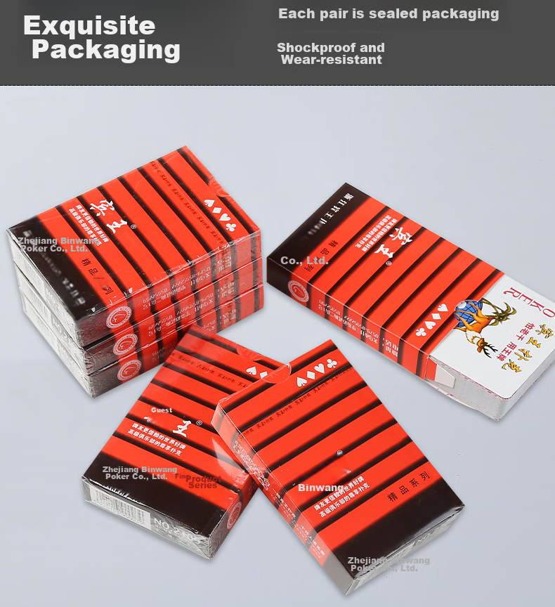 Binwang Poker Cards Premium Series High-Quality Durable Entertainment Playing Cards [12 Decks] 2109 9