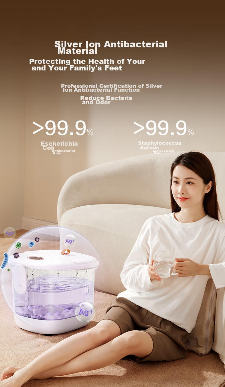 JD Original Foot Soaking Bucket Z3 New, Fully Automatic Constant Temperature Heating Massage Foot Bath, Smart Sterilization Foot Washing Bucket, Calf-Length Practical Birthday Gift Recommendation, Suitable for Parents, Elders, Men And Women Friends 10