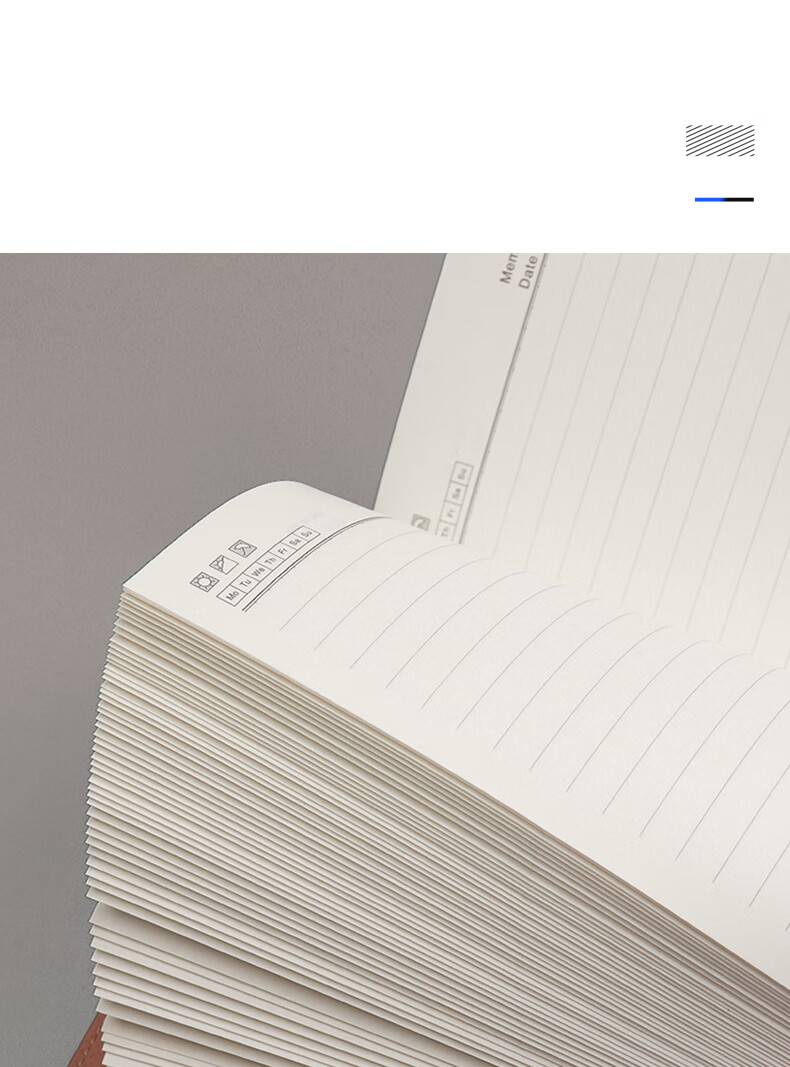 XUCHEN B5 Loose-Leaf Paper 100gsm 80 Sheets 160 Pages 9-Hole Refill Notebook Inner Pages Lined Thickened Replacement Core Memo Book 1 Pack Customizable Logo 1