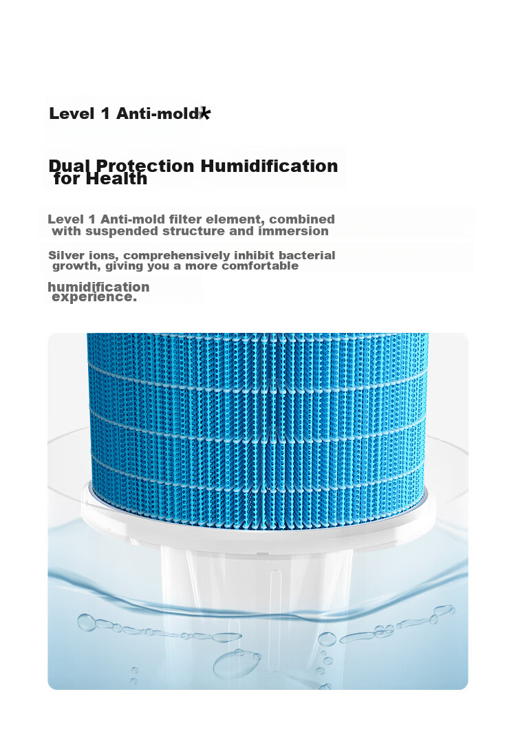 Mijia Xiaomi Humidifier Filter, Compatible with Mijia Smart Pure Humidifier 2 Accessory 3