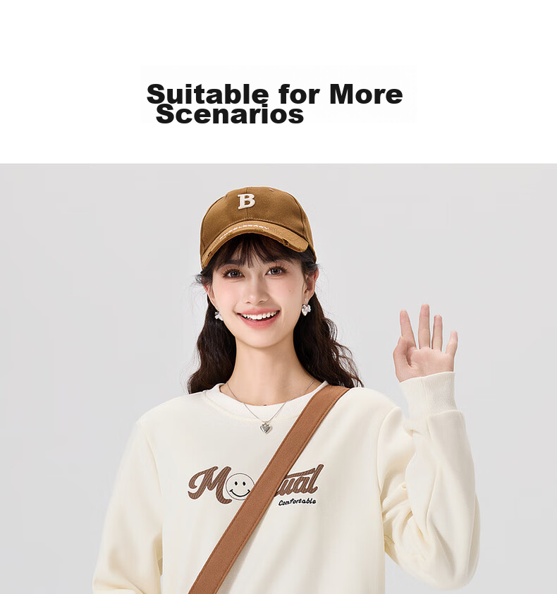 Kuaiyu Autumn And Winter New Fleece-Lined Sweatshirt for Women with Creative Letter Print, Long-Sleeve Top, Exquisite Embroidery, Warm Inner Wear 8