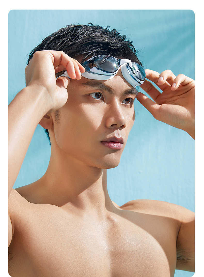 LI-NING Myopia Swimming Goggles, Waterproof Anti-Fog High-Definition Swim Glasses for Men And Women, Specialized for Nearsightedness, LNJT224-12 Black 450 Degrees 13