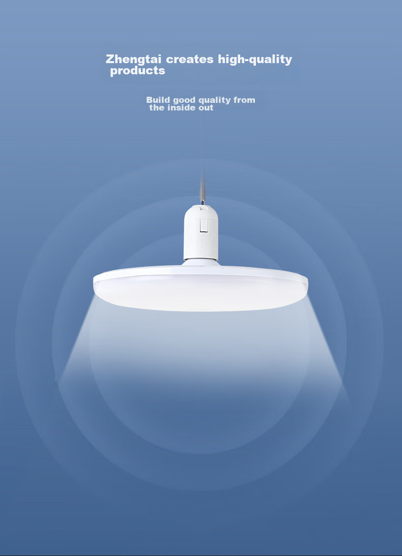 CHNT LED High-Power Bulb, UFO Light, Energy-Saving E27 Screw Base Globe Lamp, for Home And Commercial Use, 30W Cool White Light 2