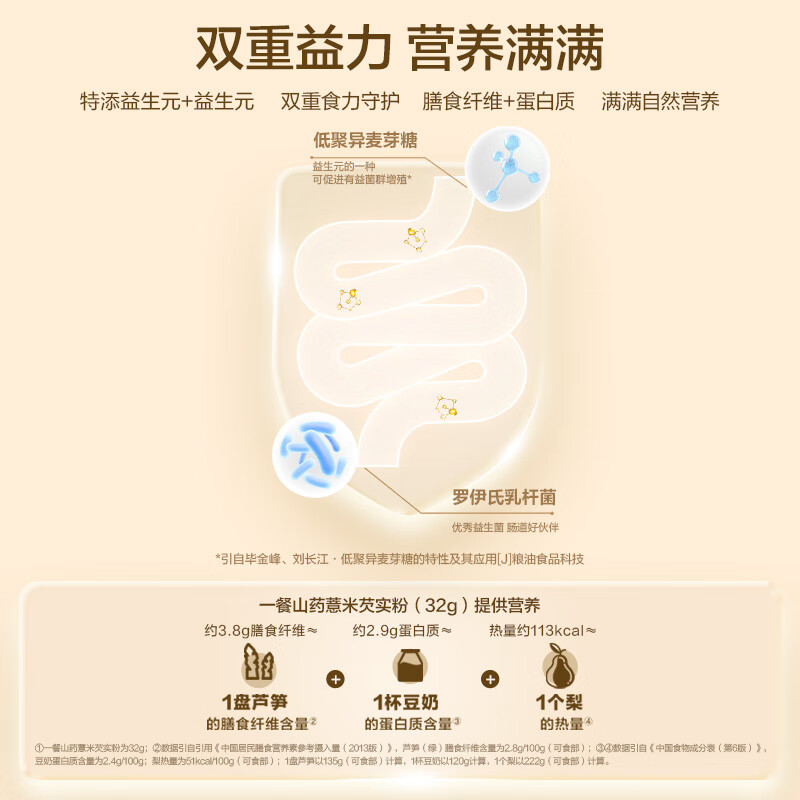 五谷磨房山药薏米粉芡实粉养胃食品五谷营养早餐代餐粉546g