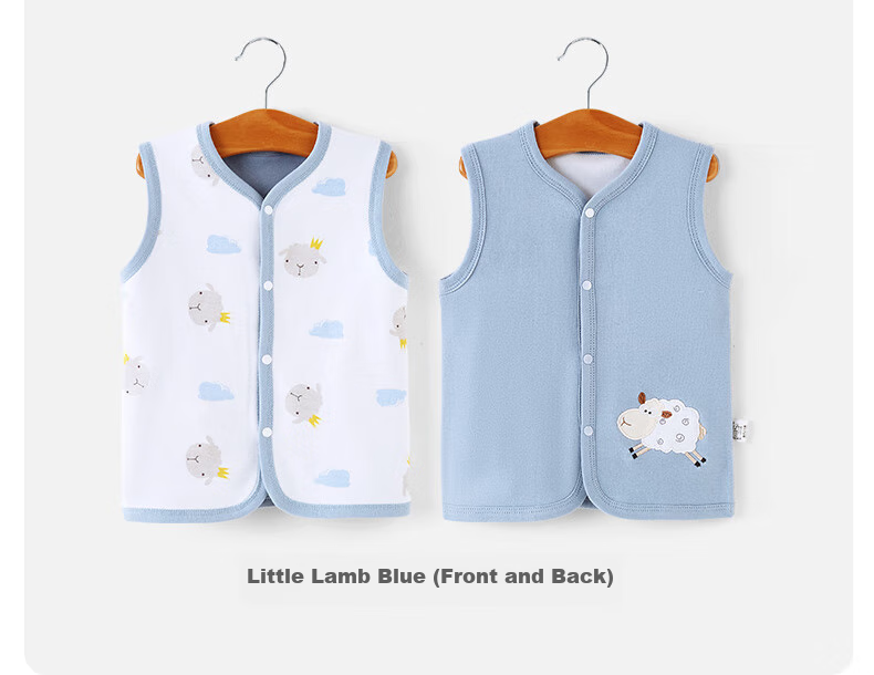 Shubeiyi Baby Clothes Children's Vest Reversible Waistcoat Infant Sleeveless Jacket Top for Boys And Girls Spring Autumn Warm Vest Yellow Size 66 13