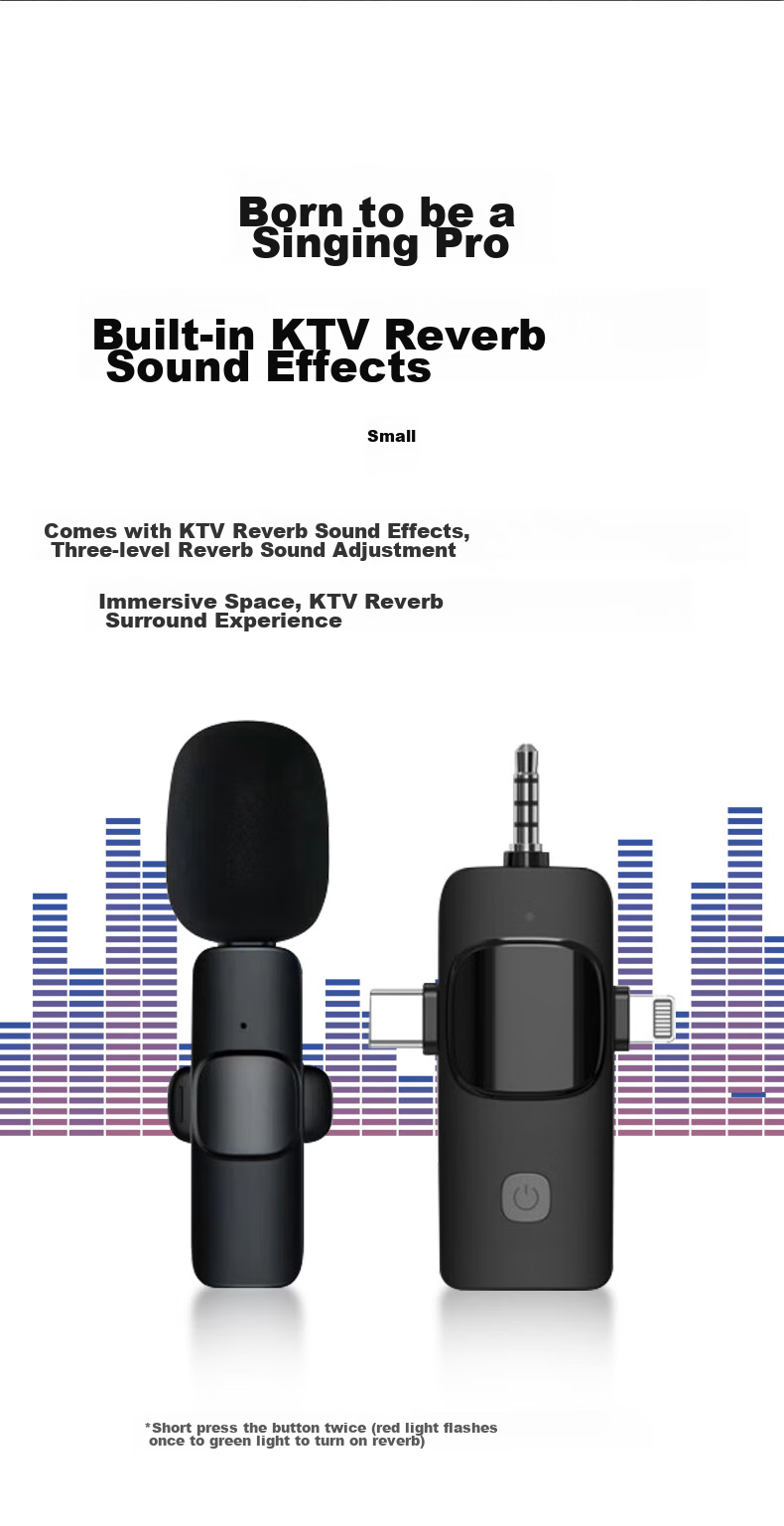 Masentek K1 Wireless Lavalier Microphone, Live Streaming Headset, Host-Specific Microphone, Recording And Amplification Device, Small Bee One-To System, Suitable for Smartphones, Computers, And Canon Cameras 17