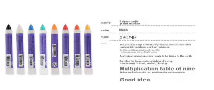 SAKURA Solid Paint Marker White, Marking Pen, Waterproof, Light-Resistant, Heat-Resistant, Can Be Written in Water, Industrial And Architectural Use Pen [Imported from Japan] 2