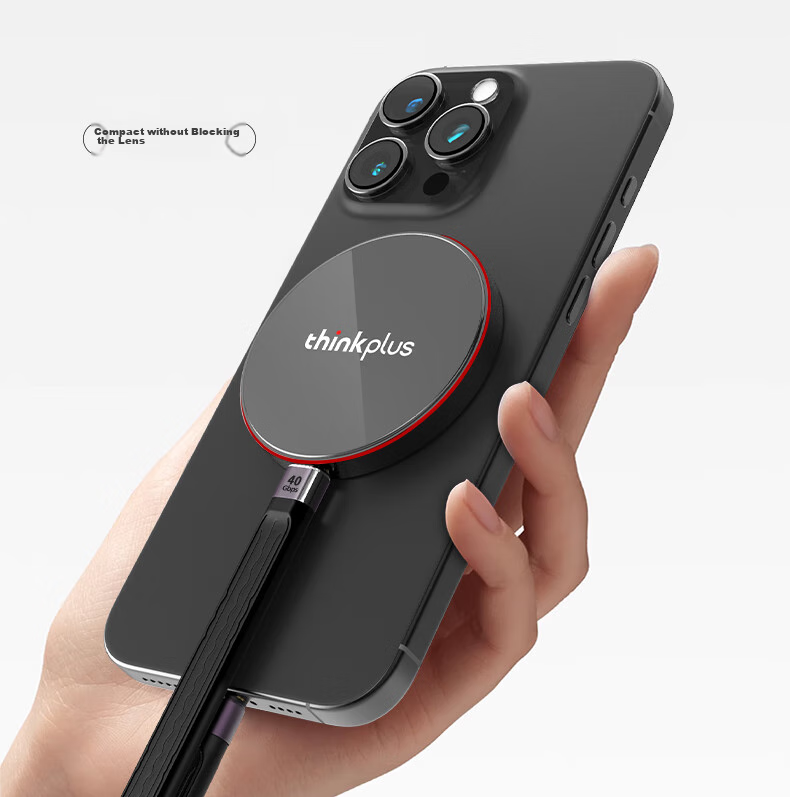 ThinkPlus Lenovo 1TB Magnetic Mobile SSD, Movable Phone, USB3.2 High-Speed Reading 1900MB/S, Portable SSD PSSD, UH100 Xiaofeidan Series 4