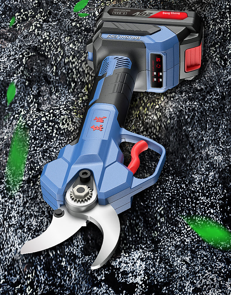 Dongcheng Pruning Shears with Lithium Battery, Brushless DCYD35SAM Electric Pruning Shears, 20V 2.0Ah Dual Battery 2
