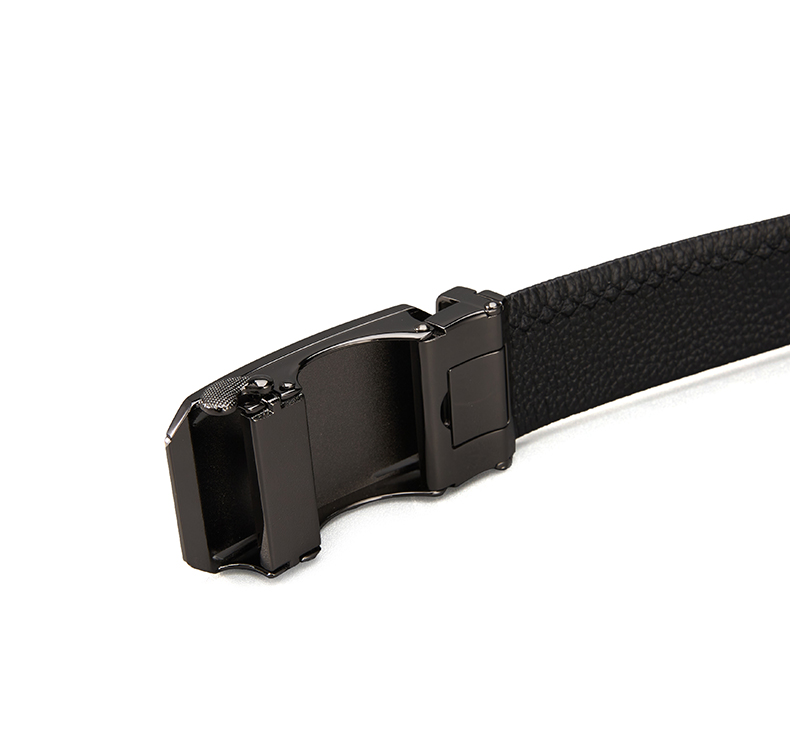 意尔康(yearcon)男款皮带潮男士腰带简约头层牛皮自动扣裤带皮带y5m