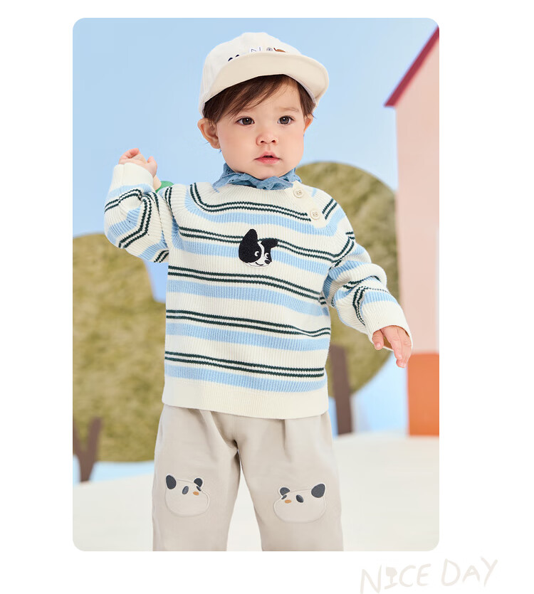 BALABALA Children's Clothing, Kids' Sweater, Boys' Knitwear, Girls' Inner Wear, 2025 Autumn Collection, Loose-Fitting Versatile Style, 209325103202 28