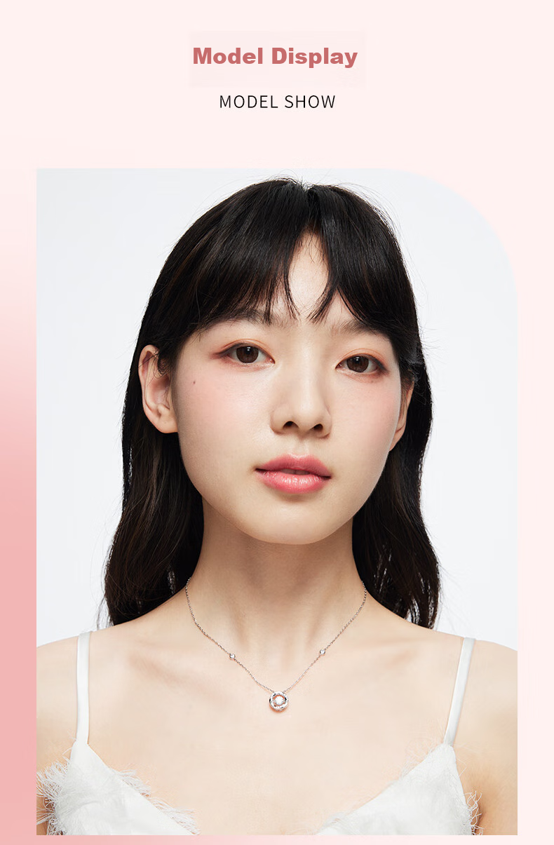 Kadiluo (KADER) Heart-Shaped Radiant Necklace, 925 Silver Pendant, Collarbone Chain, Birthday Gift for Girlfriend 8