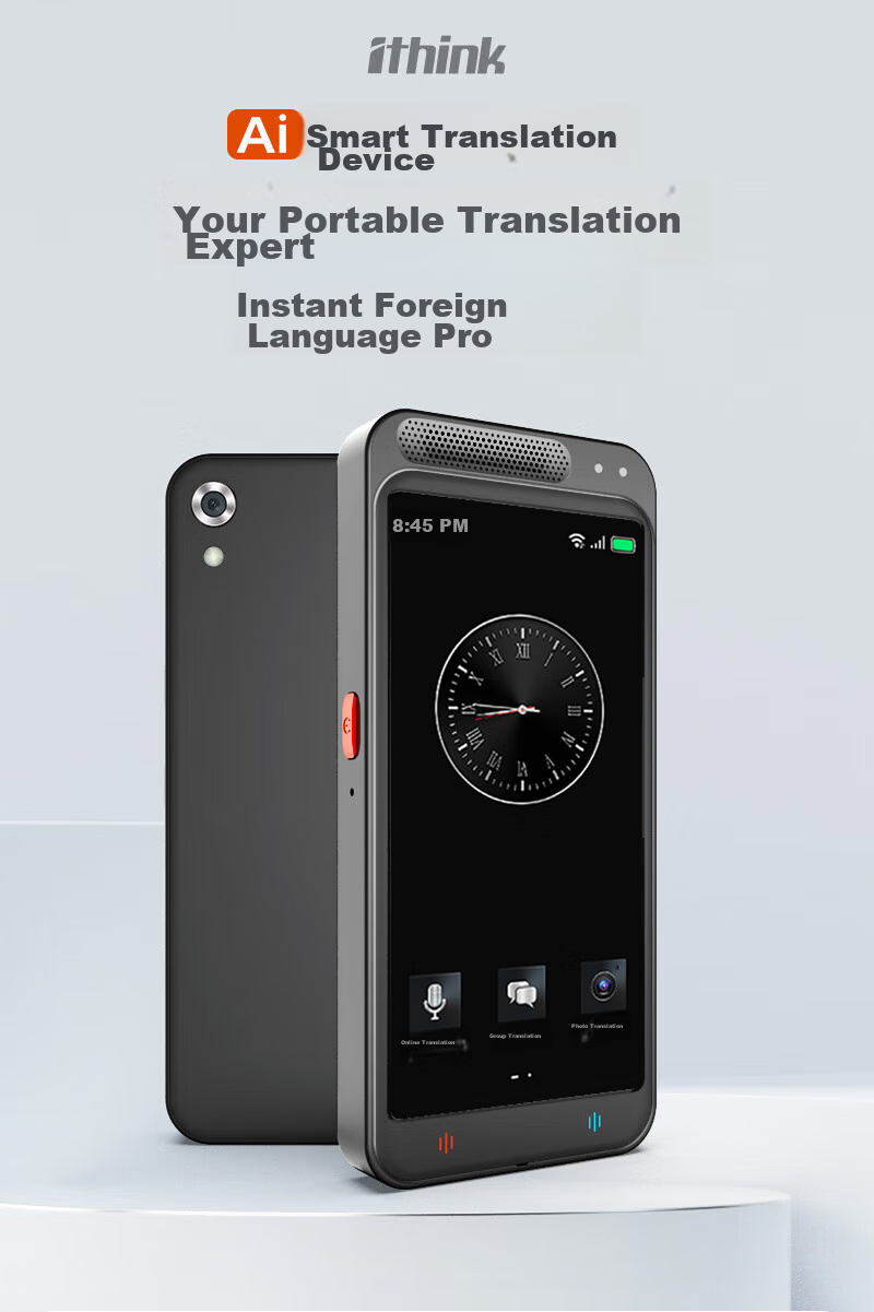 Ithink Translator, Multi-Language 4G Translator, Real-Time Translation with Photo And Audio Capture, Offline Voice Translation, Portable for Business And Travel, Real-Time Speaking Translation Pe 1