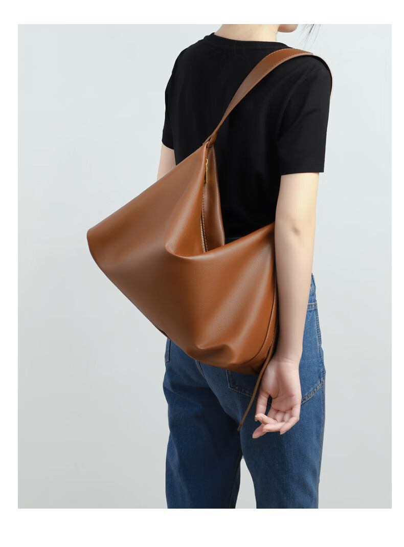 Viney Large Capacity Cowhide Tote Bag for Women Shoulder Crossbody Underarm Bag Birthday Gift High-End Feel for Girlfriend Wife 12