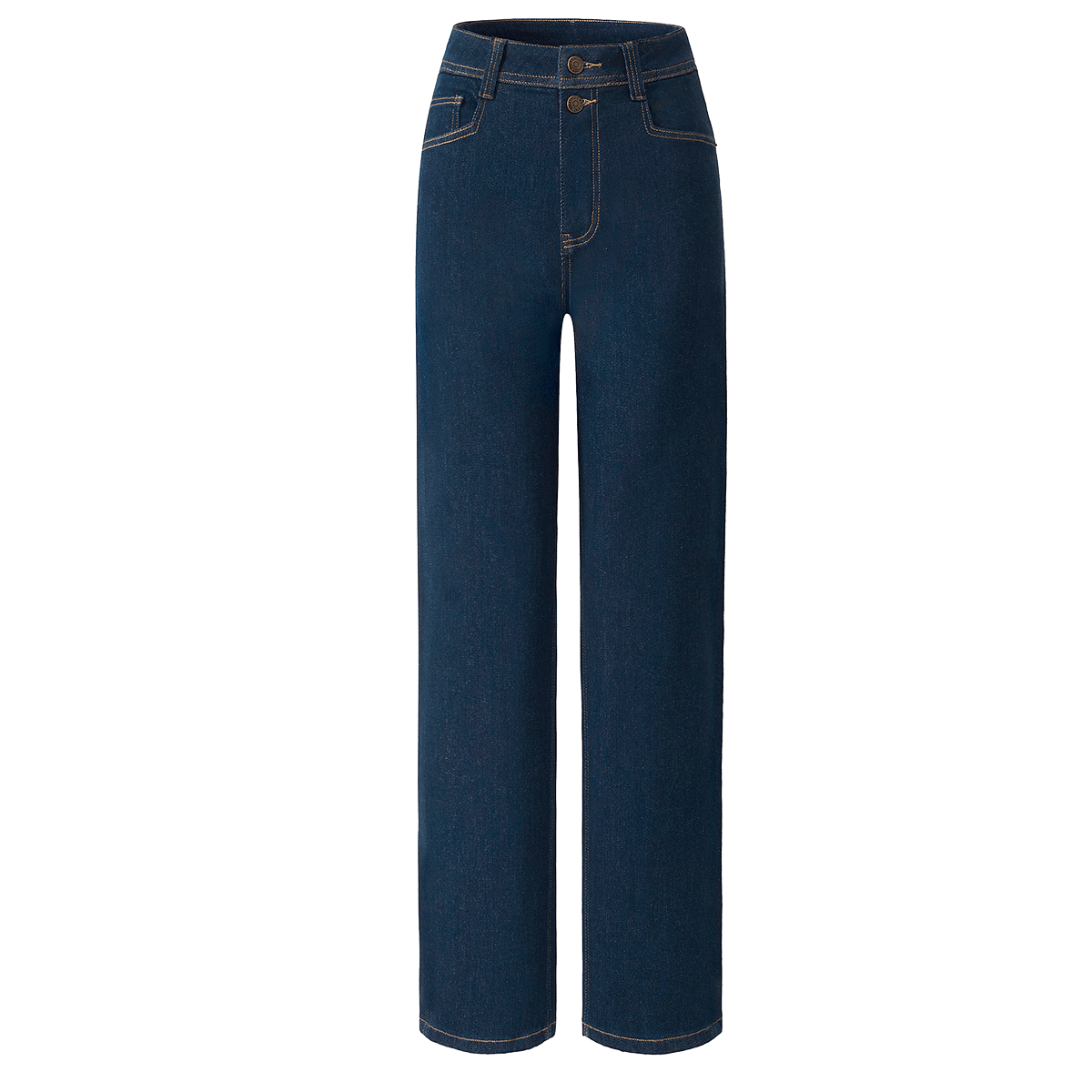 Dme Autumn And Winter New Style, Leg-Lengthening High-Waist Slimming Casual Cropped Straight-Leg Jeans for Women, Cabri Blue, Size 27