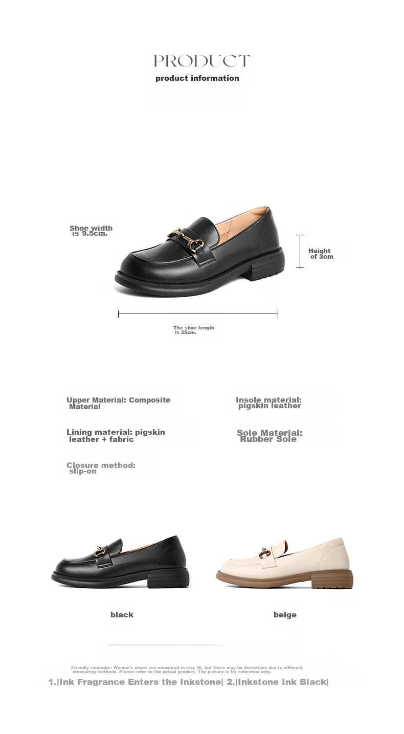 Belle Horsebit Loafers Women Spring 2026 Flat Versatile Shoes Z3B1DAA6 Black Size 34 6