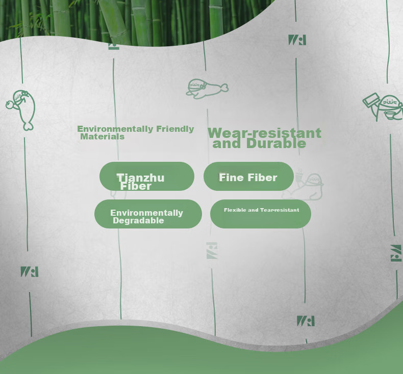 FUTURE MATTERS FM Tianzhufiber Weekly Disposable Cleaning Cloth, 28*28cm, 20 Sheets/roll, Absorbent, Oil-Absorbing, Antibacterial, Formaldehyde-Free, Fluorescent Agent-Free 4