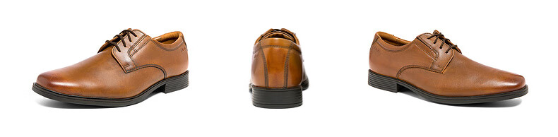 Clarks Tilden Plain Men's Formal Leather Shoes, Comfortable Lace-Up Cowhide Derby Shoes, Business Casual Shoes for Me 13