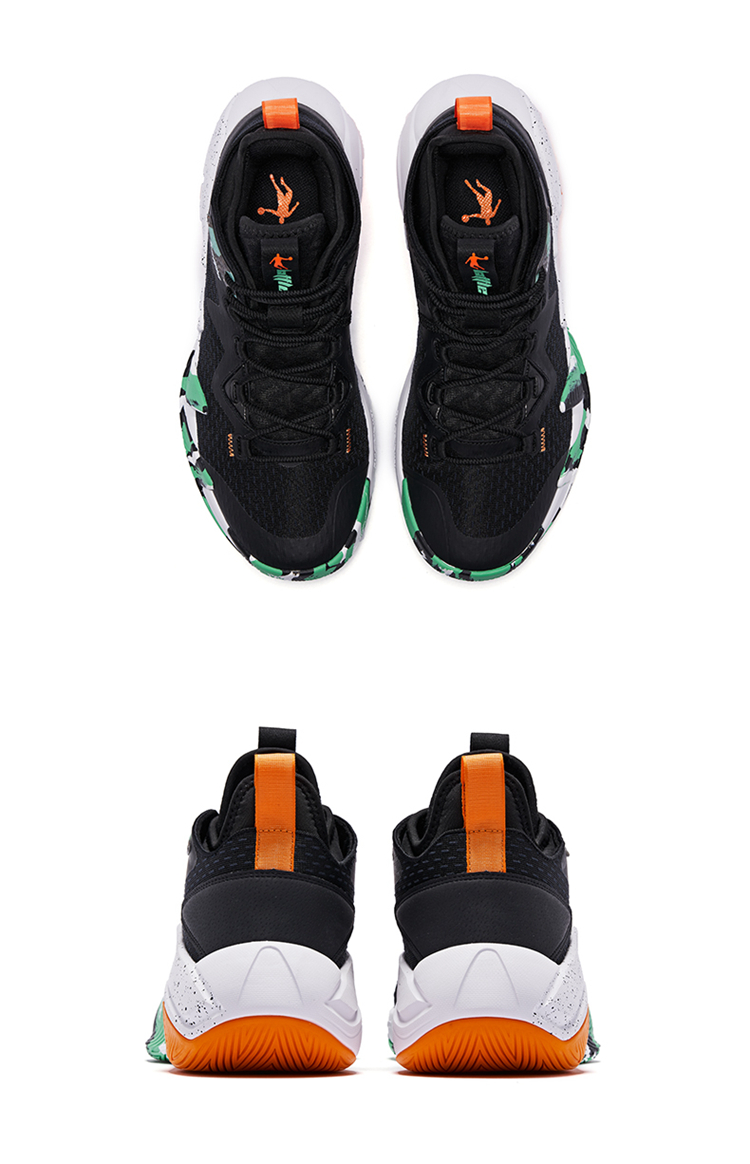 Jordan Basketball Shoes Men's Mesh Break Shadow 2 High-Top Durable Practical Student Sports Shoes 40
