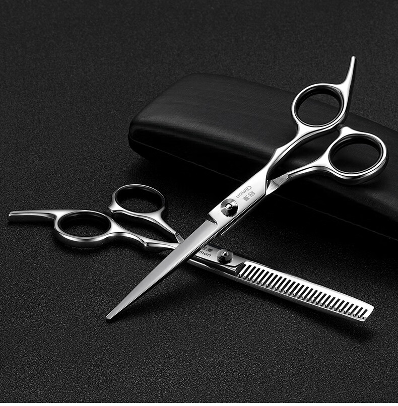 Qiman Hair Cutting Scissors, Stainless Steel Straight Scissors, Professional Hair Trimmer for Adults And Children, Bangs Trimming Tool, Father's Day Gift 5