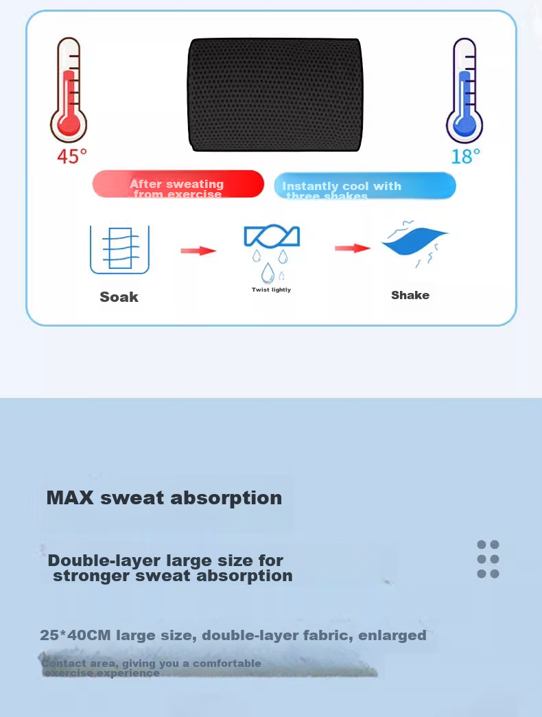 NAILEKESI N Men's Sports Sweat-Absorbing Quick-Dry Wristband Running Badminton Breathable Ice Silk Summer Thin Wrist Wraps 10