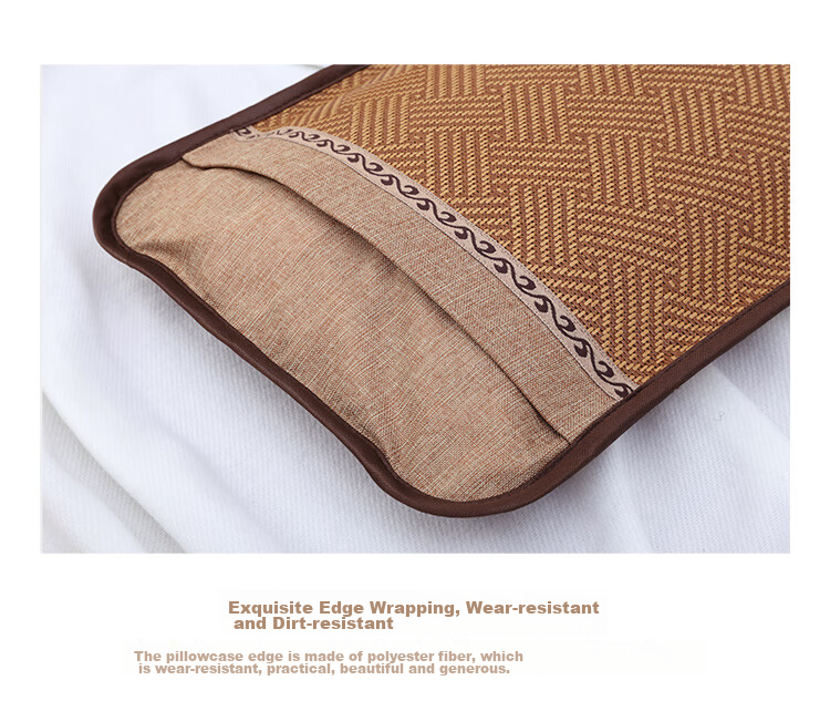 Laoxijiang Cooling Mat Pillow, Ice Silk Rattan Mat Pillow Core, Floral Scent Pillow Core, Single Pack, 60*35cm 4