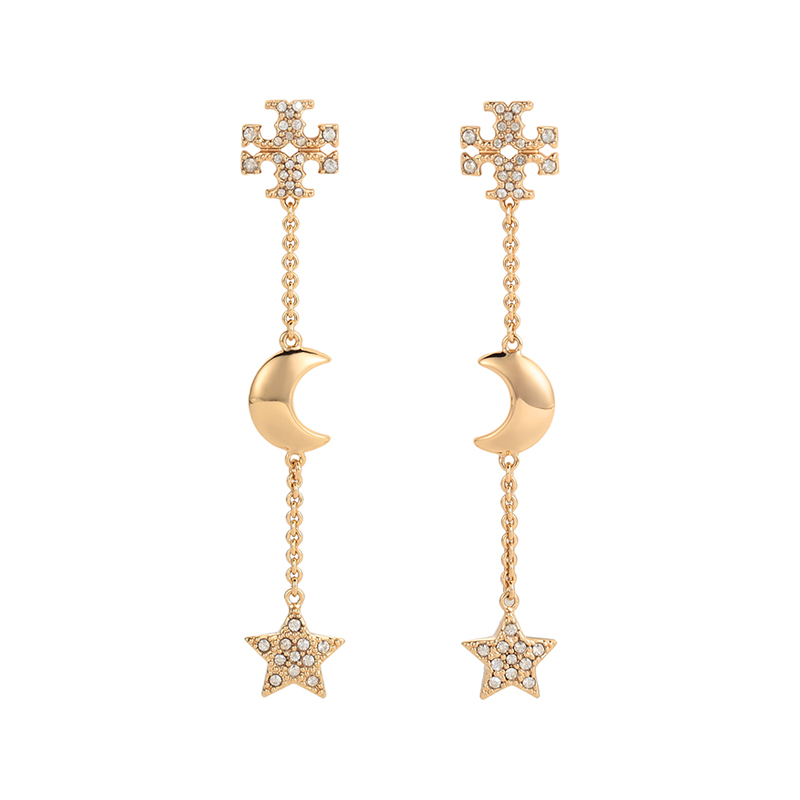 伯奇耳饰耳坠】托里·伯奇 tory burch 奢侈品 tb耳坠 女士黄铜双t