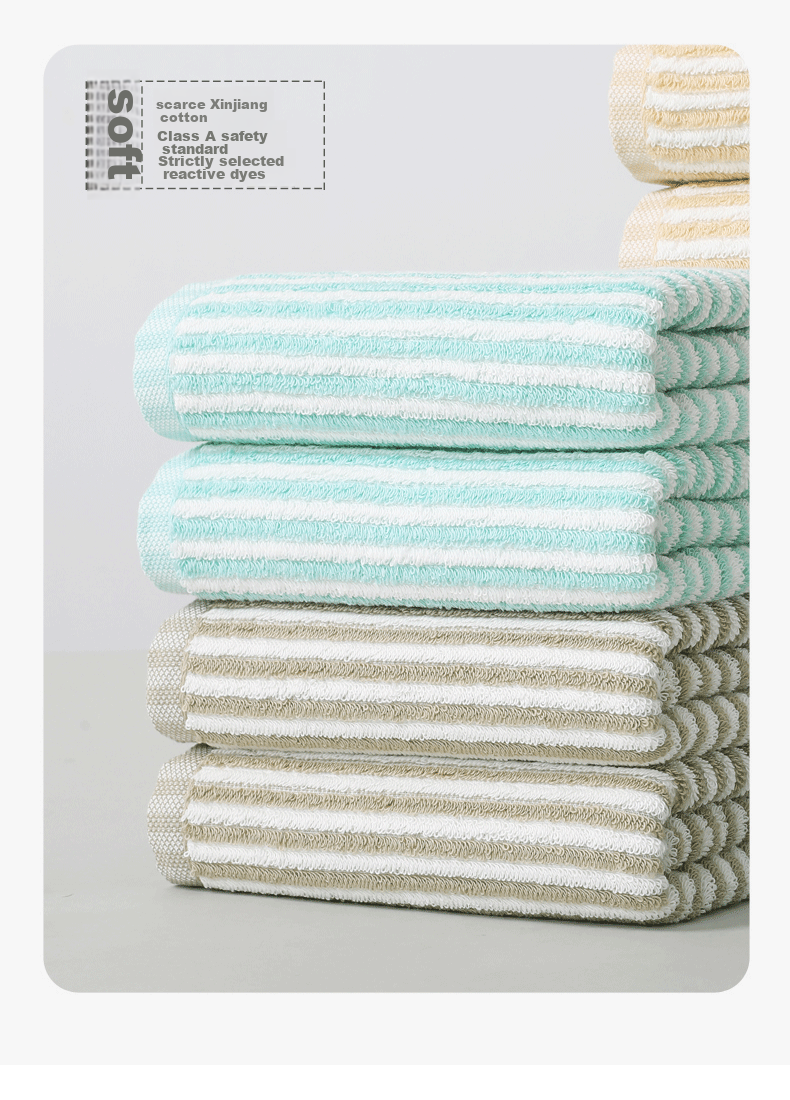 KING SHORE Towel, 100% Pure Cotton Face Towel, Absorbent Sports Face Cloth, Class A Towel, Bulk Pack of 8 Pieces 8