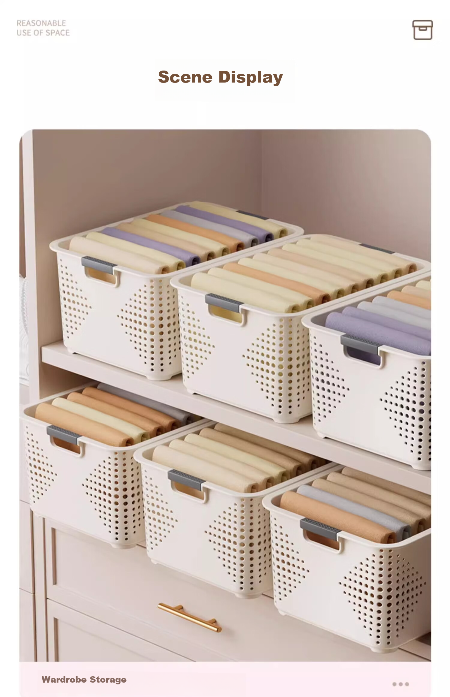 Jiadu Desktop Storage Box, Snack And Toy Organizer, Household Plastic Container, Kitchen Storage Basket, Miscellaneous Item Storage Bi 6