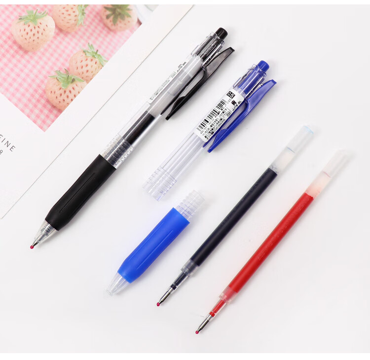 ZEBRA RJF5 Retractable Pen Refill 0.5mm Blue-Black Gel Ink Compatible with JJ15 JJ55 JJZ58 JJZ15W And Other Series Ballpoint Pens, Pack of 10 7