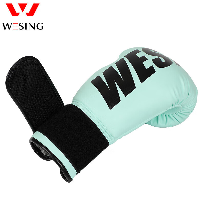Jiurishan Boxing Gloves Adult Unisex Sanda Fighting Gloves Punching Bag Fitness Training Equipment Mint Green 8oz