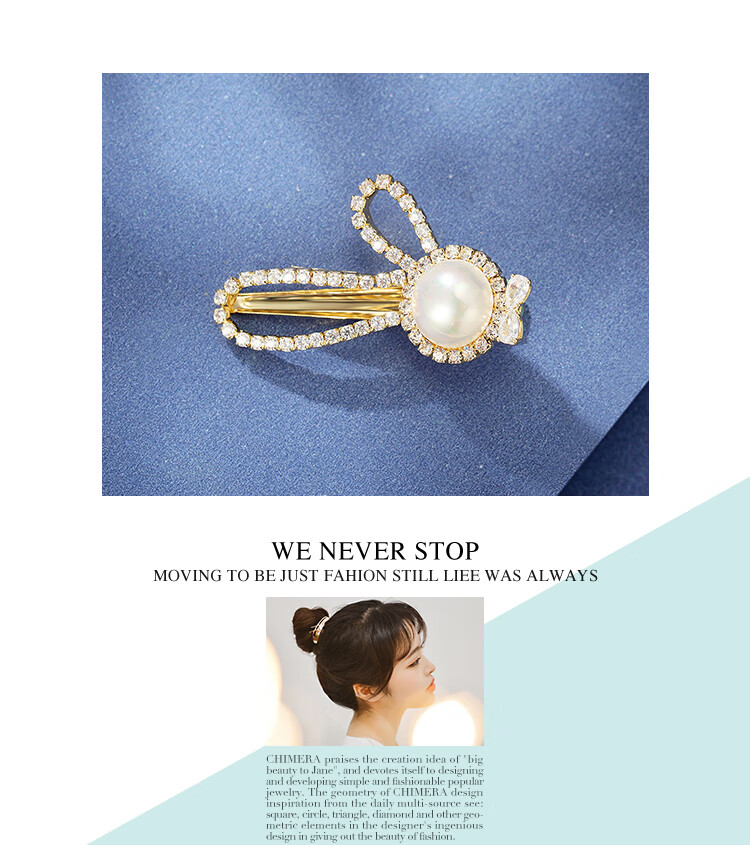 CHIMERA [Noble] 6 Sweet Hair Clips for Women, High-End Hairpins, Side Clips, Bangs Clips, Gift Box, Mid-Autumn Festival Gift 8