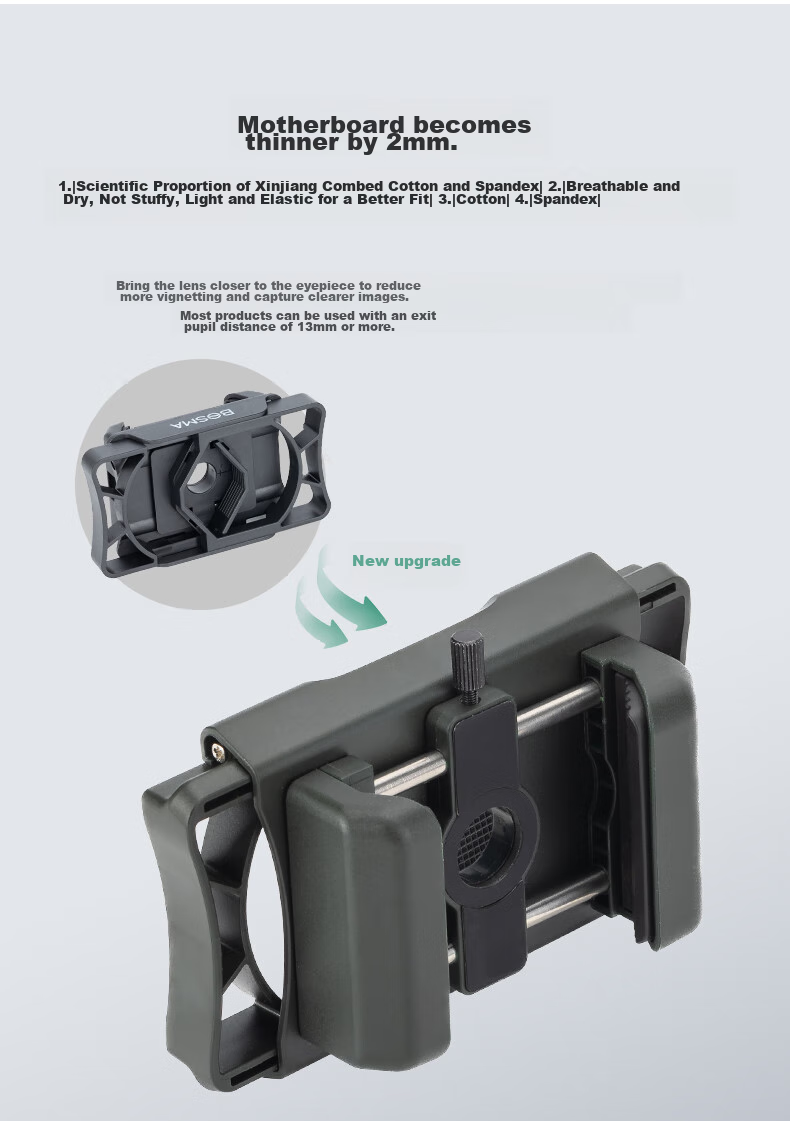 BOSMA MA6 Phone Stand, Universal Bracket for Monocular And Binocular Telescopes, Birdwatching Glasses 7