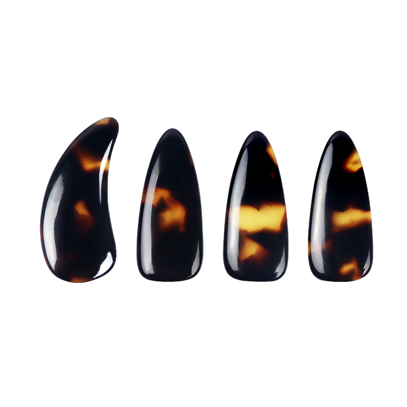 Asasi Guzheng Fingernails, Professional Performance Style, for Children And Adults, Beginner Fingernail Pieces, 8 Pieces, Large Size