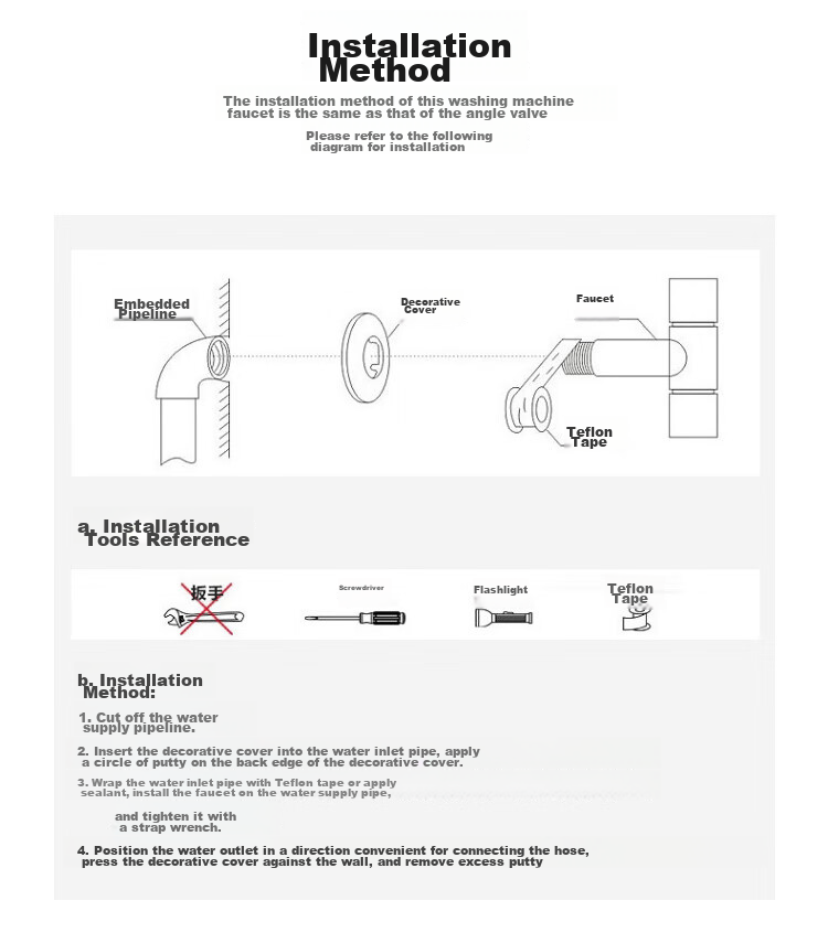 MEJUE Extended Mop Sink Faucet, Copper, Mop Sink Tap, Ceramic Valve Core Quick-Open Extended, Faucet Z-016441 16