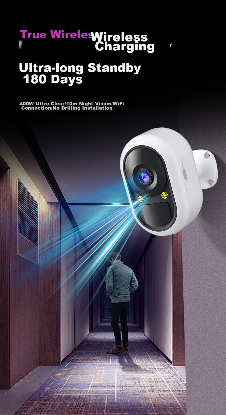 Newmine Wireless Smart AI Camera for Home Indoor Use, High-Definition Two-Way Video Call with Mobile Remote Monitoring, 360-Degree Coverage with Night Vision, Panoramic View, Voice Communication And Dialogue Functio 2