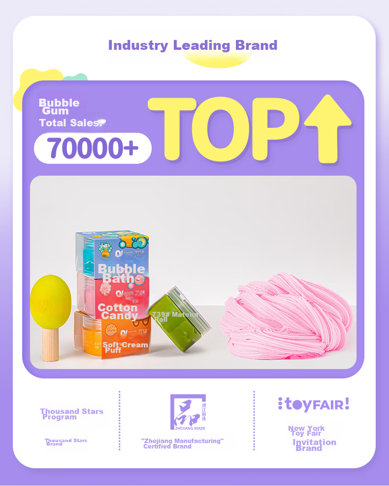 Exiaomu Foam Clay Slime, Bubbles And Glitter, for Boys And Girls, Children, Students, DIY Stress Relief Toy, Safe And Eco-Friendly Gift 4