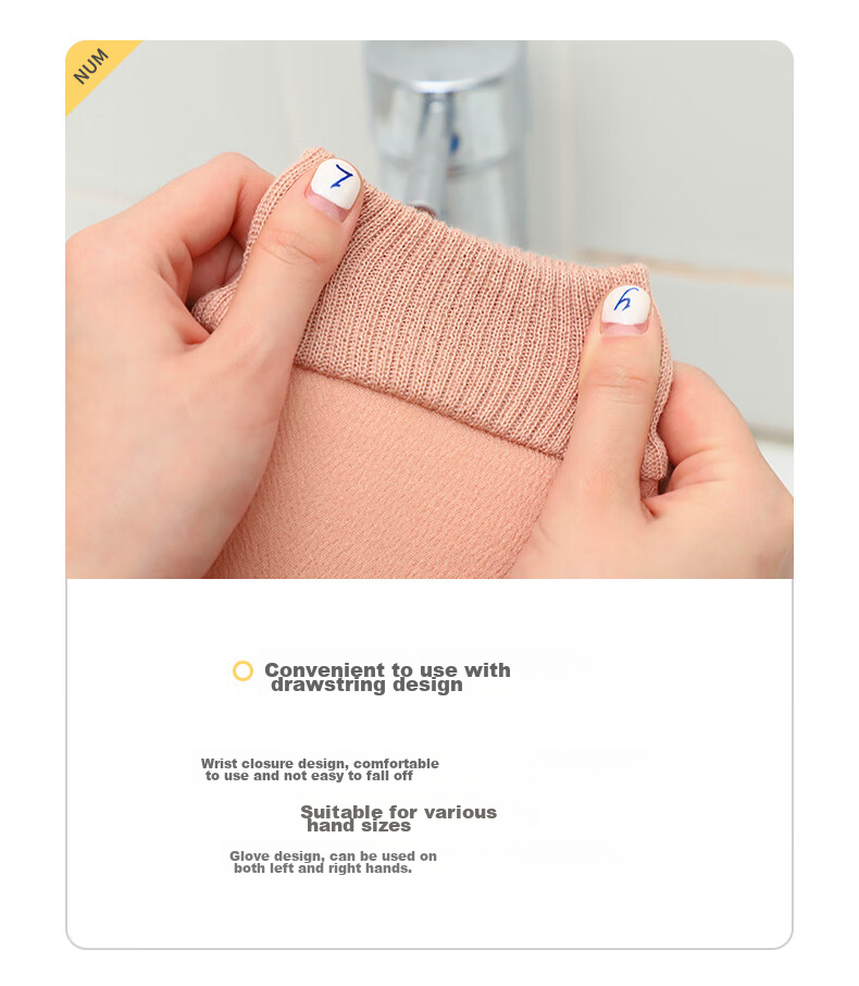 Grace Exfoliating Washcloth, Double-Sided Thick Scrubbing Tool for Bathing, Adult Home Use Back Scrubber Glove 8