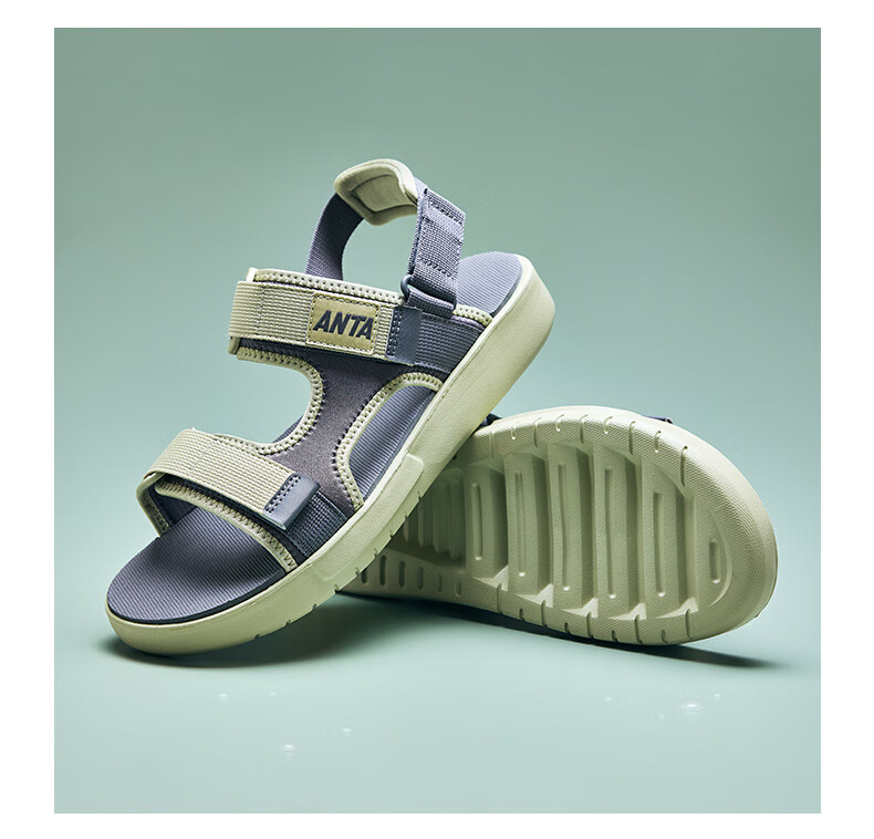 Anta Men's Summer Lightweight Breathable Sandals Soft Sole Casual Sports Beach Slippers 28
