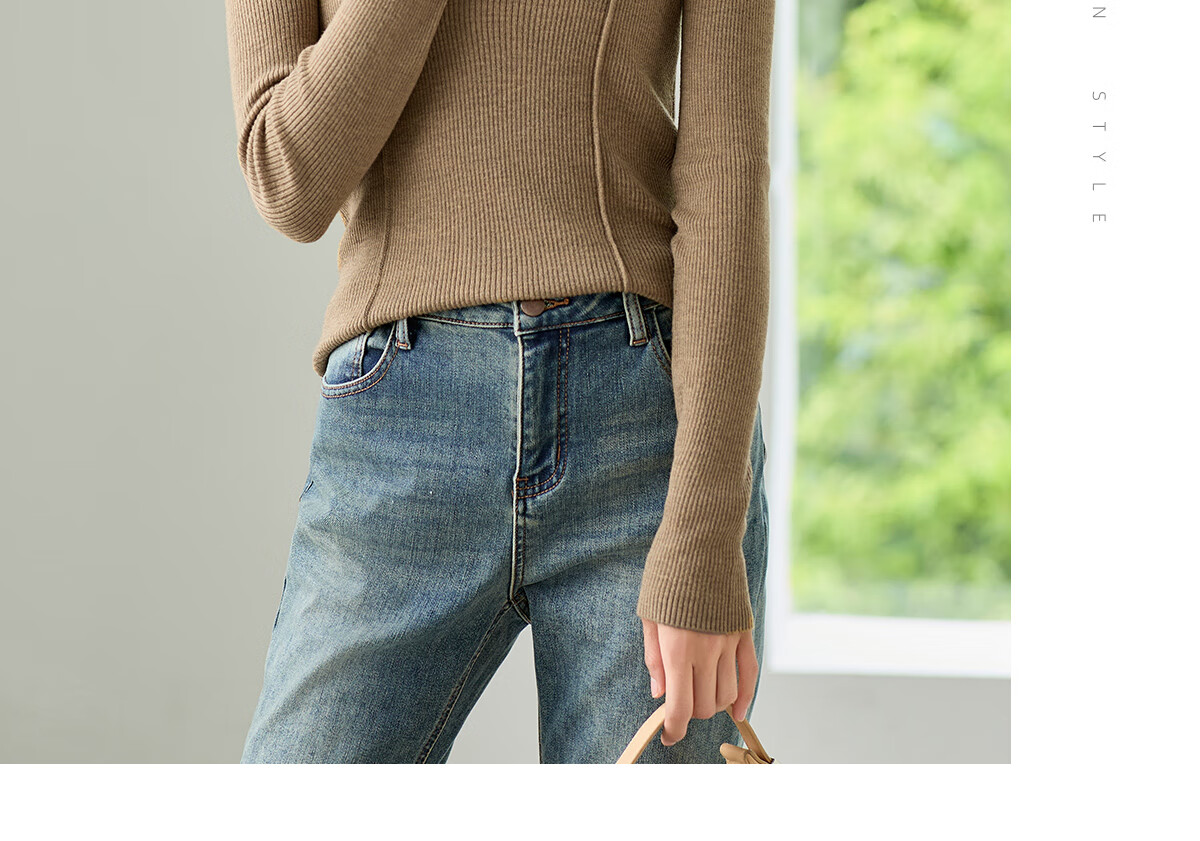 Chushen Chunqiu Women's Knitwear Wilderness Melard Fashion Versatile Round Neck Basic Knit Top S143Z3020 16