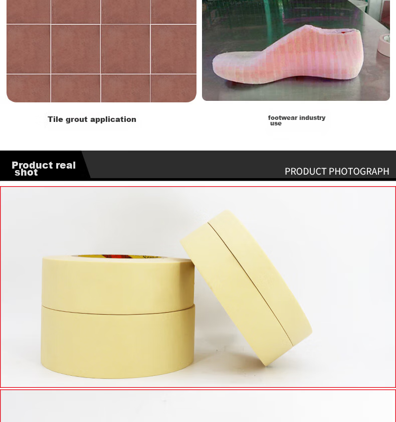3M High-Temperature Resistant Masking Tape, Heat-Resistant, Stain-Free, Solvent-Resistant, Paint Protection, Bundling [10mm*55m] 2310 7