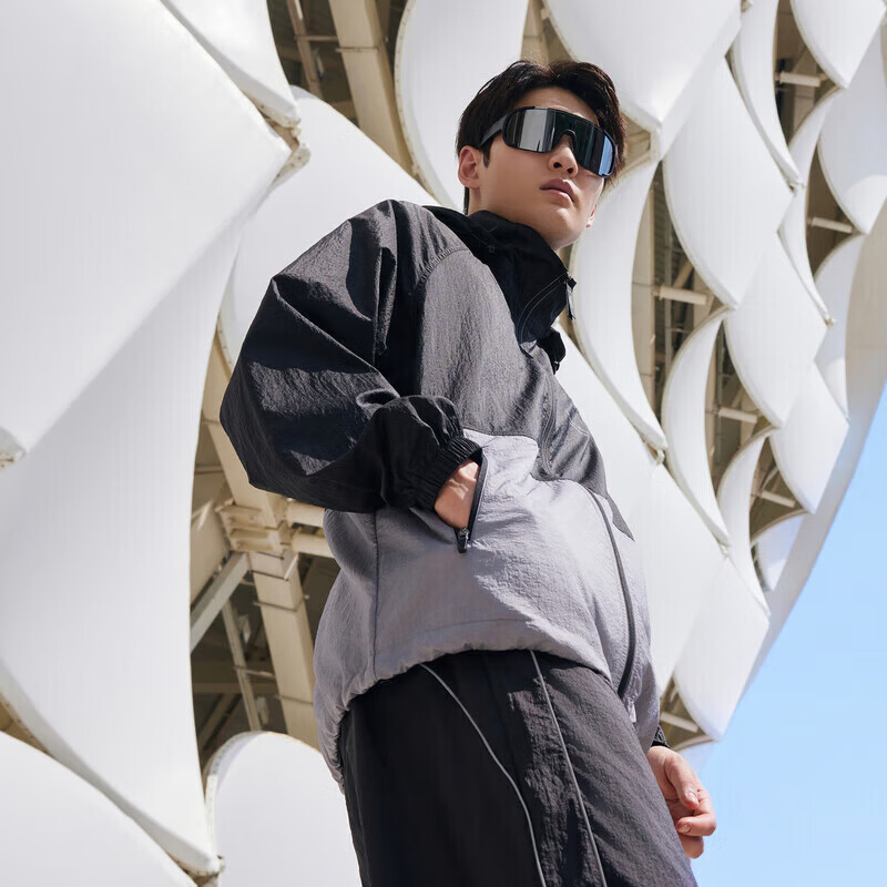 BOSIDENG Sun Protection Jacket for Men And Women, Cool-Feeling Heat Dissipation Non-Stuffy Outdoor Fishing Wear Sports Color-Block Couple Style Coat