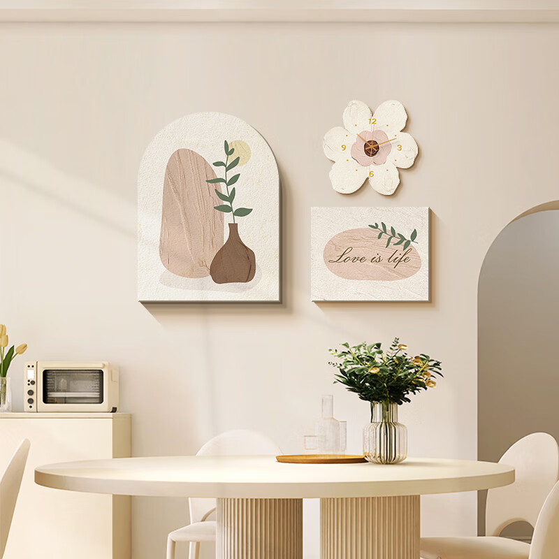 Haojiubujian Modern Minimalist Living Room Decorative Painting, Luxurious High-End Abstract Art Triptych Wall Painting, Sofa Background Wall Hanging Picture