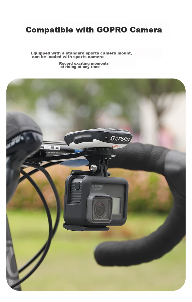 GUB 653 Code Table Rack, Aluminum Alloy Road Bicycle Integrated Handlebar Bracket, Sports Camera And Bike Light Extension Mount 7