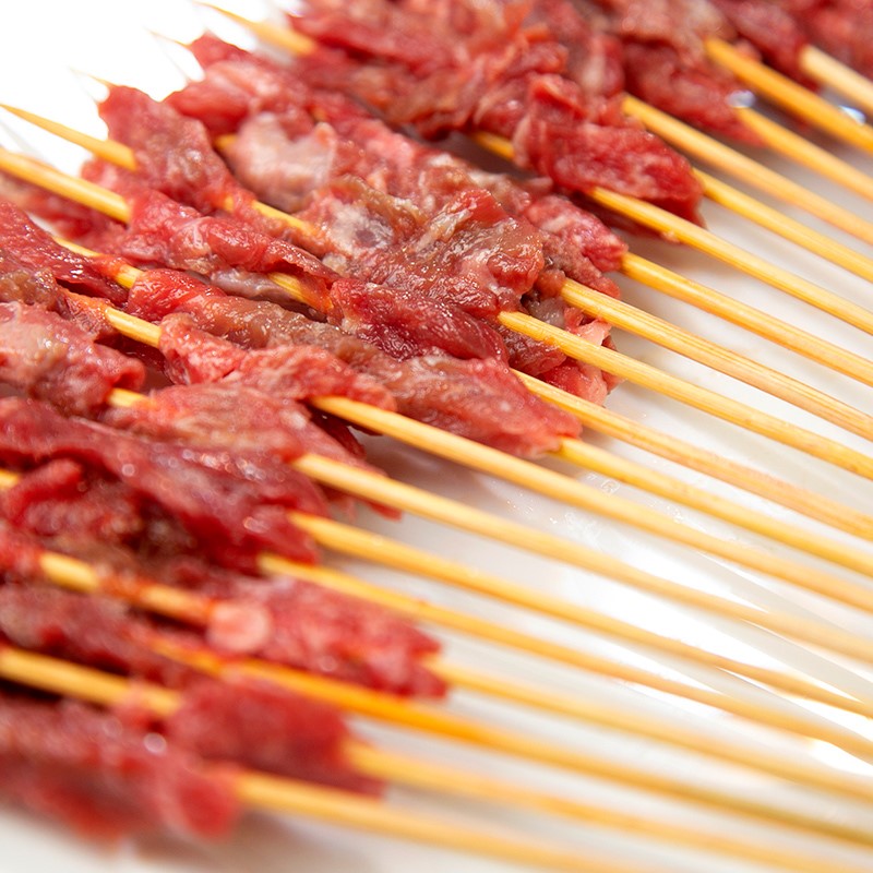 游牧御品牛肉串60支 儿童手把串 烧烤食材烤肉烤串 香嫩不柴 牛肉净重318g