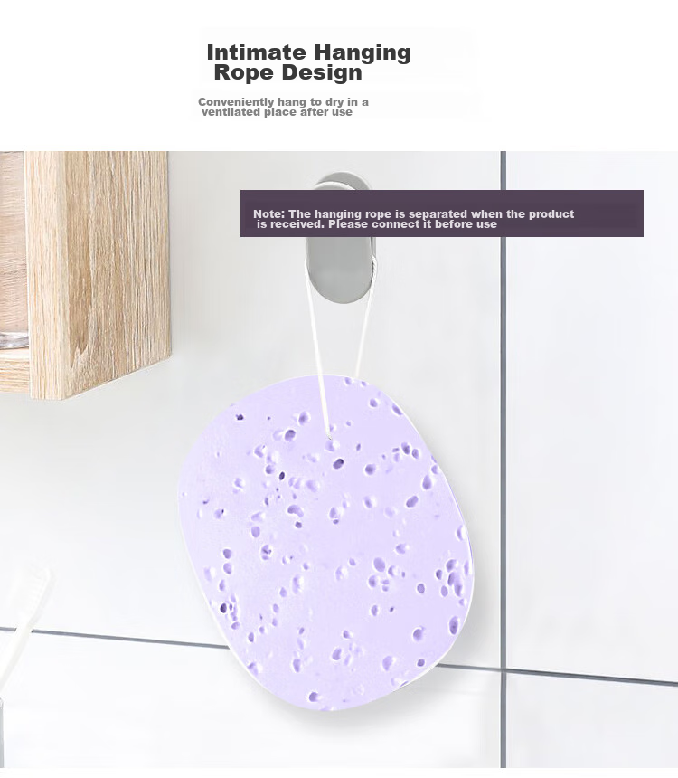 UPLUS Extra Large And Thick Cleaning Power Strong Mesh Multi-Hole Face Cleansing Puff Beehive Facial Cleansing Puff, 2 Pieces with Storage Box 8