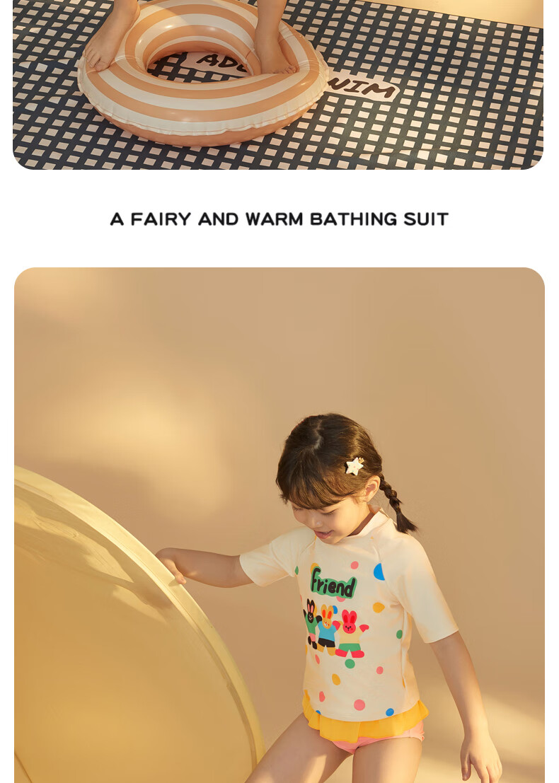 Adoreswim 2024 New Fashion Trendy Cute Style Girls' Summer Swimsuit Set, Two-Piece, Size 105 19
