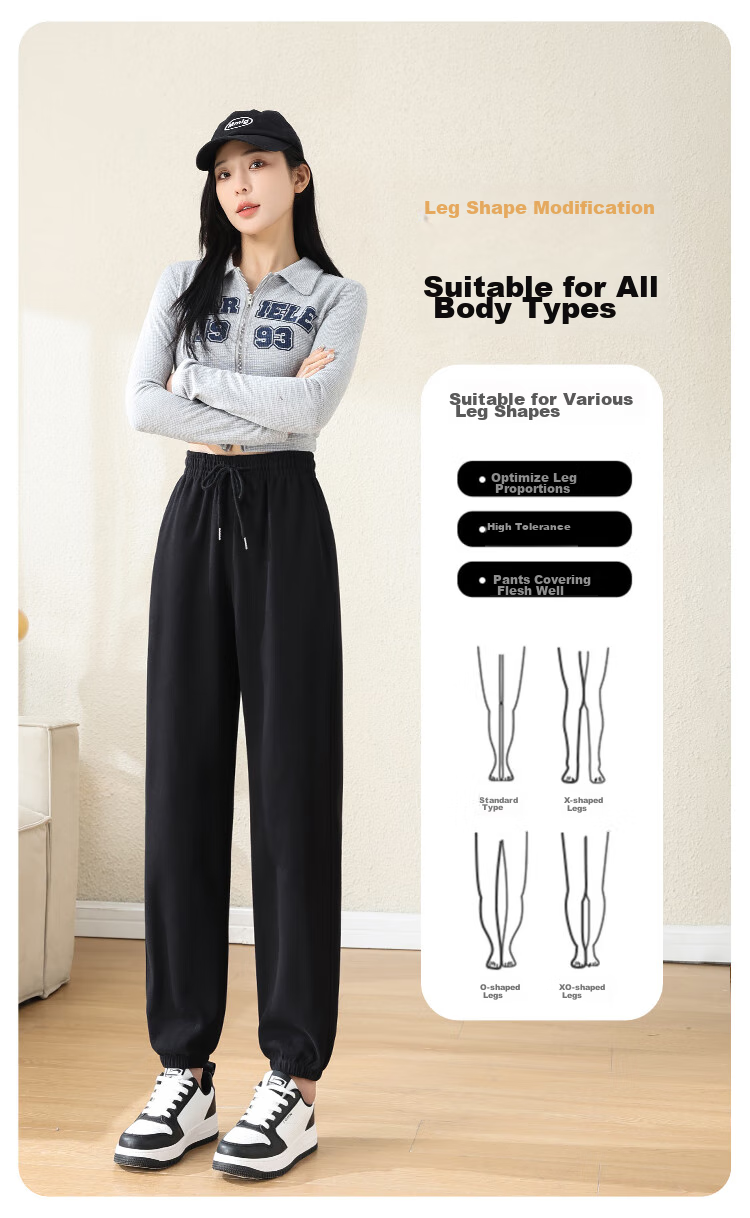 FitonTon Women's Sweatpants, Spring/summer 2026, Loose-Fitting Joggers, Slimming Versatile Harem Pants, Casual Trousers for Wome 3